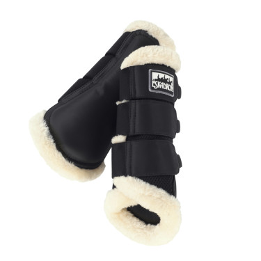 Eskadron Soft Mesh peesbeschermers met imitatiebont Eskadron Soft Mesh peesbeschermers met imitatiebont