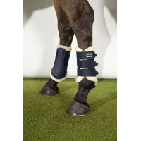Eskadron Soft Mesh peesbeschermers met imitatiebont Bleu nuit