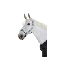 Licol Eskadron boucle Glace / blanc / pierre Bleu