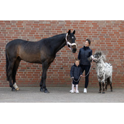 Licol Eskadron fausse fourrure Double pin Rose poudré Licol Eskadron fausse fourrure Double pin Rose poudré