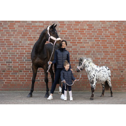 Licol Eskadron fausse fourrure Double pin Rose poudré Licol Eskadron fausse fourrure Double pin Rose poudré