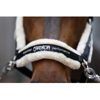 Licol Eskadron fausse fourrure Double pin Marron foncé