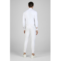Pantalon homme Pikeur Rodrigo renfort genoux McCrown Kniebesatz Blanc Pantalon homme Pikeur Rodrigo renfort genoux McCrown Kniebesatz Blanc