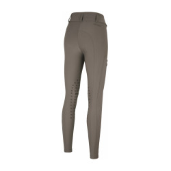 Amia-broek 6805 Pikeur kniestukken grip midhoge taille dames Taupe Bruin