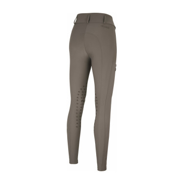 Amia-broek 6805 Pikeur kniestukken grip midhoge taille dames Taupe Bruin
