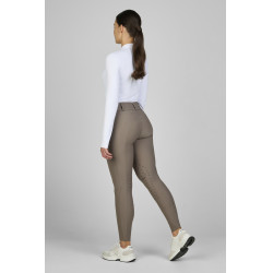 Pantalon Amia 6805 Pikeur grip genoux taille mi haute femme Taupe Marron