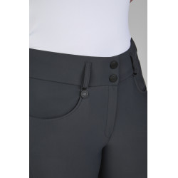 Pantalon Amia 6805 Pikeur grip genoux taille mi haute femme Ombre sombre Gris