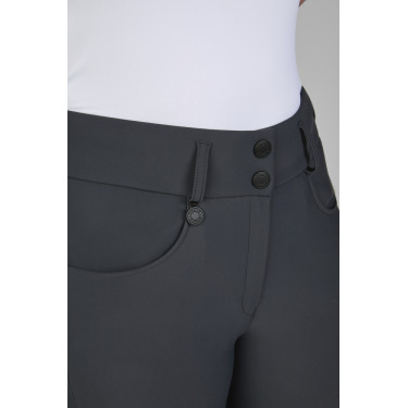 Pantalon Amia 6805 Pikeur grip genoux taille mi haute femme Ombre sombre Gris