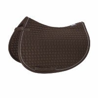 Tapis de selle Eskadron Coton Argent Marron foncé Tapis de selle Eskadron Coton Argent Marron foncé