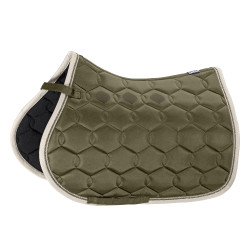 Tapis de selle Eskadron Glossy Wave Contrast Olive Vert Tapis de selle Eskadron Glossy Wave Contrast Olive Vert