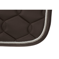Tapis de selle Eskadron Glossy Wave Contrast Marron foncé