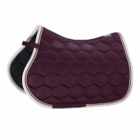 Tapis de selle Eskadron Glossy Wave Contrast Mûre Bordeaux