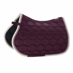 Tapis de selle Eskadron Glossy Wave Contrast Mûre Bordeaux