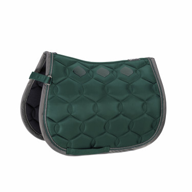 Tapis de selle Eskadron Glossy Wave Contrast Shetland Course verte