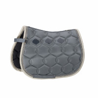 Zadeldek Eskadron Glossy Wave Contrast Shetland Asgrijs