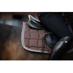 Tapis de selle Eskadron Performance Contrast Marron foncé
