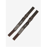Fixe-chaussettes LeMieux en cuir Marron