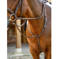 Martingale fixe Hunter LeMieux Havane / argent Marron Martingale fixe Hunter LeMieux Havane / argent Marron