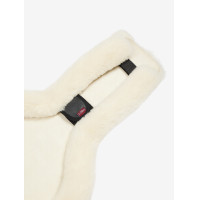 Kurzer Bauchlatz-Schutzgurt LeMieux Anatomic Merino+ Natuurlijk Bruin