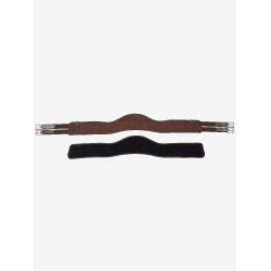 Sangle Hunter LeMieux avec doublure antidéparante amovible Havane Marron