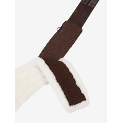 Sangle LeMieux Hunter avec laine détachable Merino+ Havane Marron Sangle LeMieux Hunter avec laine détachable Merino+ Havane Marron