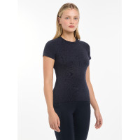 T-shirt manches courtes LeMieux sans coutures Britney Marine