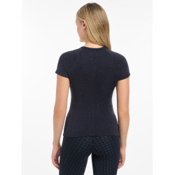 T-shirt manches courtes LeMieux sans coutures Britney Marine Bleu marine T-shirt manches courtes LeMieux sans coutures Britney Marine Bleu marine