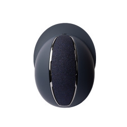 Glanzende Metalen Helm Monarch II Horze Donkerblauw Glanzende Metalen Helm Monarch II Horze Donkerblauw