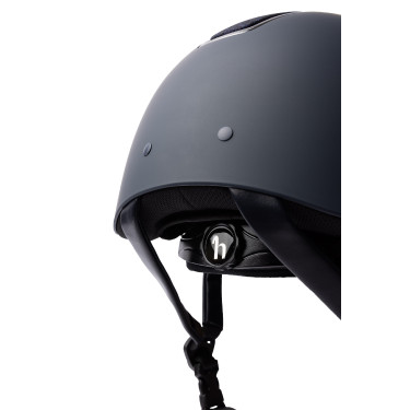 Glanzende Metalen Helm Monarch II Horze Donkerblauw Glanzende Metalen Helm Monarch II Horze Donkerblauw