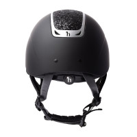 Casque d'équitation ornement en cristal Horze Arix II Noir / noir