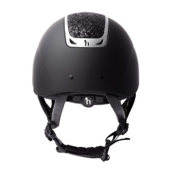 Casque d'équitation ornement en cristal Horze Arix II Noir / noir Casque d'équitation ornement en cristal Horze Arix II Noir / noir