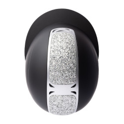 Casque d'équitation ornement en cristal Horze Arix II Noir / argent
