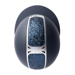 Casque d'équitation ornement en cristal Horze Arix II Bleu foncé / bleu foncé Casque d'équitation ornement en cristal Horze Arix II Bleu foncé / bleu foncé