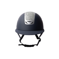 Paardrijcap met kristallen versiering Horze Arix II Donkerblauw / zilver