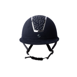 Paardrijcap Solara II Horze Marine / wit Blauw