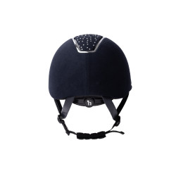 Paardrijcap Solara II Horze Marine / wit Blauw