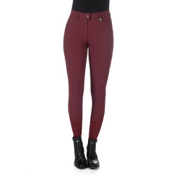 Broek Livigno full grip 1/1 siliconen HKM dames Lauria Garrelli Bordeaux Broek Livigno full grip 1/1 siliconen HKM dames Lauria Garrelli Bordeaux