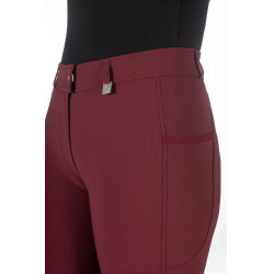 Broek Livigno full grip 1/1 siliconen HKM dames Lauria Garrelli Bordeaux Broek Livigno full grip 1/1 siliconen HKM dames Lauria Garrelli Bordeaux