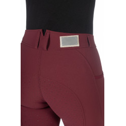 Broek Livigno full grip 1/1 siliconen HKM dames Lauria Garrelli Bordeaux Broek Livigno full grip 1/1 siliconen HKM dames Lauria Garrelli Bordeaux