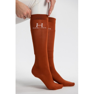Chaussettes Badminton Harcour Terracota Orange