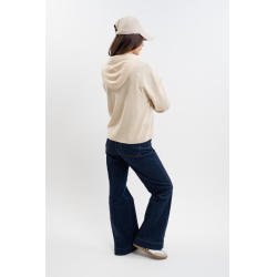 Sweat à capuche Plume Harcour femme Lin Beige Sweat à capuche Plume Harcour femme Lin Beige
