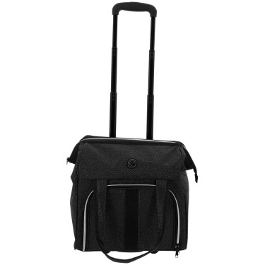 Sac de pansage à roulettes Equithème Noir Sac de pansage à roulettes Equithème Noir
