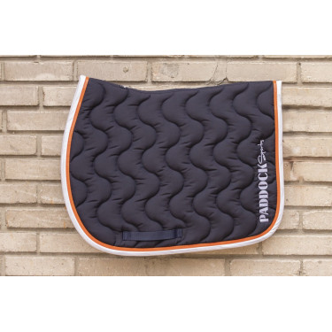 Tapis Wavy Paddock Sports Marine / blanc Bleu