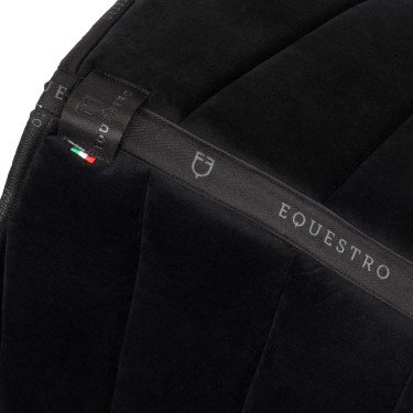 Tapis de selle obstacle en velours et tissu technique Equestro Tapis de selle obstacle en velours et tissu technique Equestro