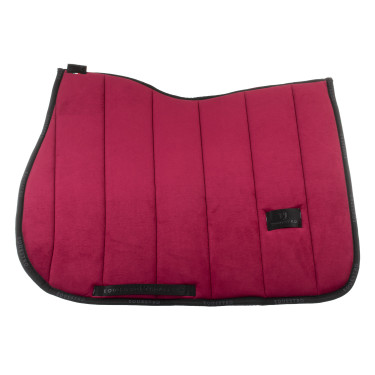 Tapis de selle obstacle en velours et tissu technique Equestro Tapis de selle obstacle en velours et tissu technique Equestro