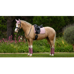 Tapis LeMieux Suede Dressage Square Blossom Rose