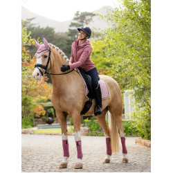 Tapis LeMieux Suede Dressage Square Blossom Rose