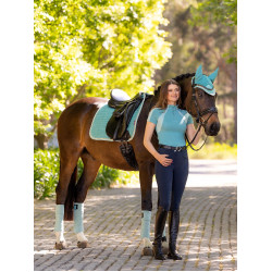 Tapis LeMieux Suede Dressage Square Lagoon Bleu Tapis LeMieux Suede Dressage Square Lagoon Bleu