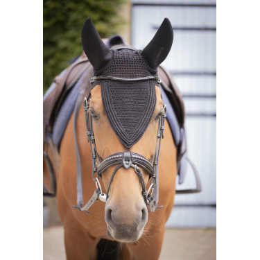 Geluidloze lange Pro Katoen Paddock Cap Zwart