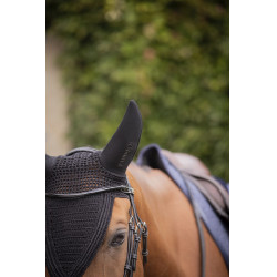 Geluidloze lange Pro Katoen Paddock Cap Zwart